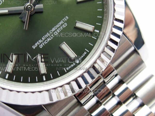 Datejust 36mm 116231 SS BP 1:1 Best Edition Green Dial Stick Markers On SS Jubilee Bracelet A2824 – Bild 6