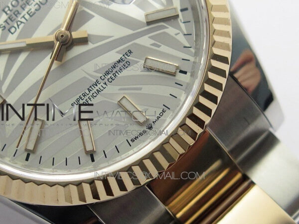 DateJust 36 SS/RG 126231 BP 1:1 Best Edition Silevr/Gray Dial on Oyster Bracelet – Bild 8