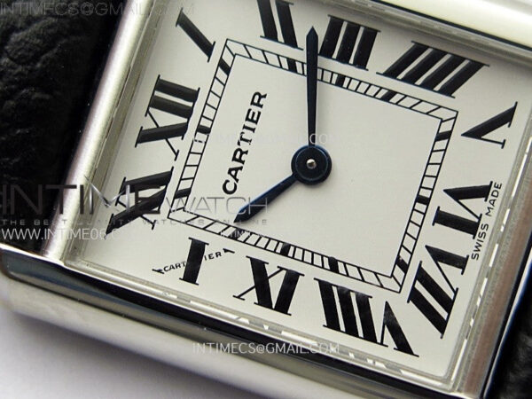 Tank Must Ladies 22mm SS AF 1:1 Best Edition White Dial on Black Leather Strap Ronda Quartz – Bild 6