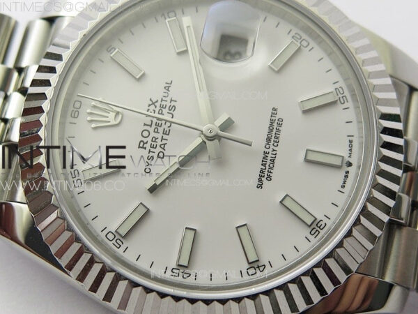 DateJust 41MM 126334 SS APSF 1:1 Best Edition White Fluted Dial on SS Jubilee Bracelet SA3235 – Bild 5