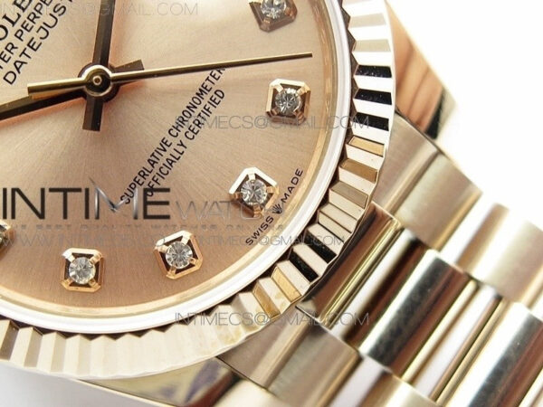 Datejust 31mm 278275 RG BP Best Edition RG Crystal Markers Dial on RG President Bracelet – Bild 6