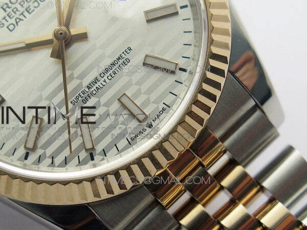 DateJust 36 SS/RG 126231 BP 1:1 Best Edition Silevr Dial on Oyster Bracelet – Bild 6
