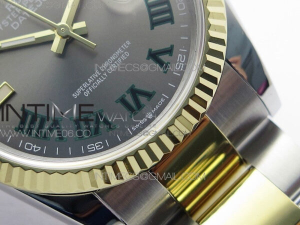 DateJust 36 SS/YG 126233 JDF 1:1 Best Edition Gray Dial on Oyster Bracelet – Bild 7