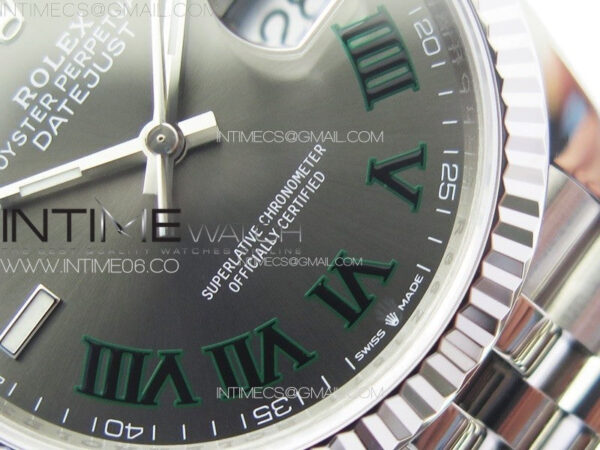 DateJust 36 SS 126234 VSF 1:1 Best Edition 904L Steel Gray Dial Roman Markers on Jubilee Bracelet VS3235 – Bild 6