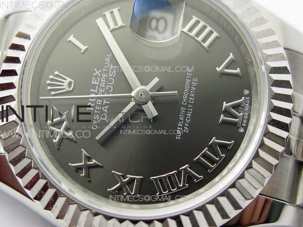 Datejust 28mm 279179 SS APSF Best Edition Gray Dial Roman Markers on SS Jubilee Bracelet NH05 – Bild 6