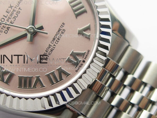 DateJust 31mm 178271 SS APSF Best Edition Pink Dial Roman Markers on Jubilee Bracelet A2824 – Bild 6