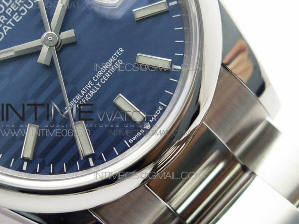 DateJust 36 SS 126200 BP 1:1 Best Edition New Blue Dial on Oyster Bracelet – Bild 6