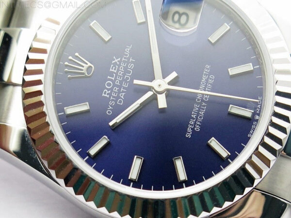 Datejust 31mm 278273 SS BP Best Edition Blue Stick Markers Dial on Oyster Bracelet – Bild 6