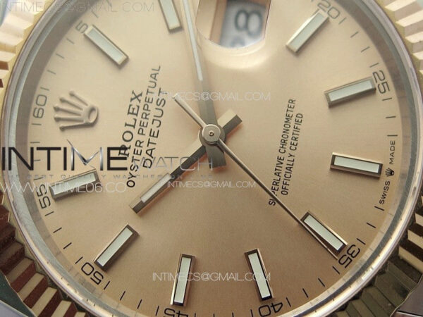 DateJust 41 126331 904L SS/RG GMF 1:1 Best Edition Champagne Gold Dial On Jubilee Bracelet VR3235 – Bild 6