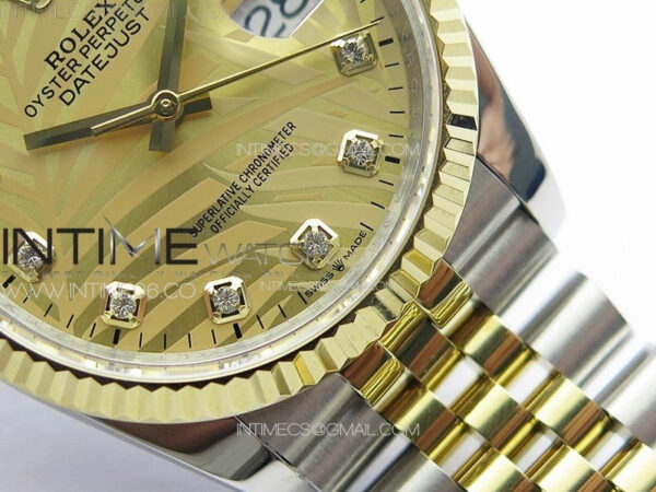 DateJust 36 SS/YG 126234 JDF 1:1 Best Edition New YG Dial on Jubilee SS/YG Bracelet – Bild 6