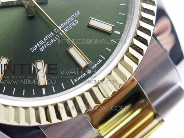 Datejust 36mm 116231 SS/YG BP 1:1 Best Edition Green Dial Stick Markers On SS/YG Oyster Bracelet A2824 – Bild 7