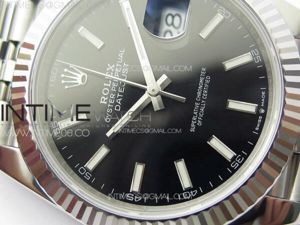 DateJust 41 126334 904L SS VSF 1:1 Best Edition Black Dial on Jubilee Bracelet VS3235 – Bild 6