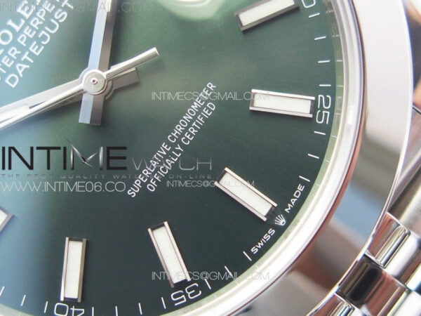 DateJust 41 126300 904L SS VSF 1:1 Best Edition Green Dial on Jubilee Bracelet VS3235 – Bild 6