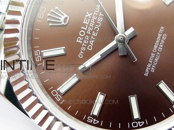 DateJust 41 126334 SS BP 1:1 Best Edition New Version Brown Dial on Jubilee Bracelet – Bild 6