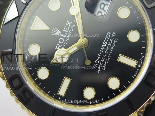 Yacht-Master 126658 YG VSF 1:1 Best Edition Black Ceramic Bezel on Oysterflex Strap VS3235 – Bild 6