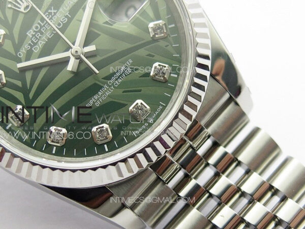 DateJust 36 SS 126233 JDF 1:1 Best Edition New Green Dial on Jubilee SS Bracelet – Bild 6