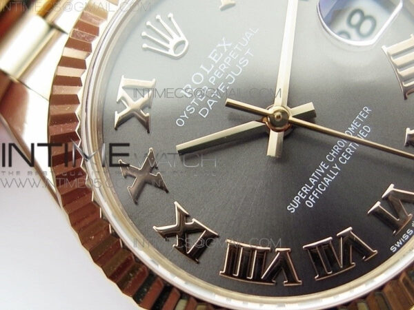 Datejust 31mm 278275 RG BP Best Edition Gray Roman Markers Dial on RG President Bracelet – Bild 7