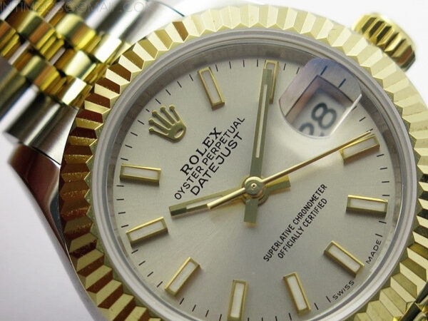Datejust 28mm 279173 SS/YG BP Best Edition Silver Sticks Markers Dial on SS/YG Jubilee Bracelet ETA2671 – Bild 7