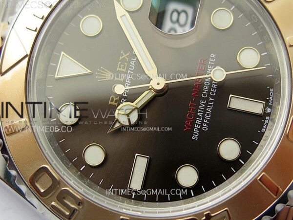 Yacht-Master 126621 904L/RG VSF 1:1 Best Edition Brown Dial On 904L/RG Bracelet VS3235 – Bild 6