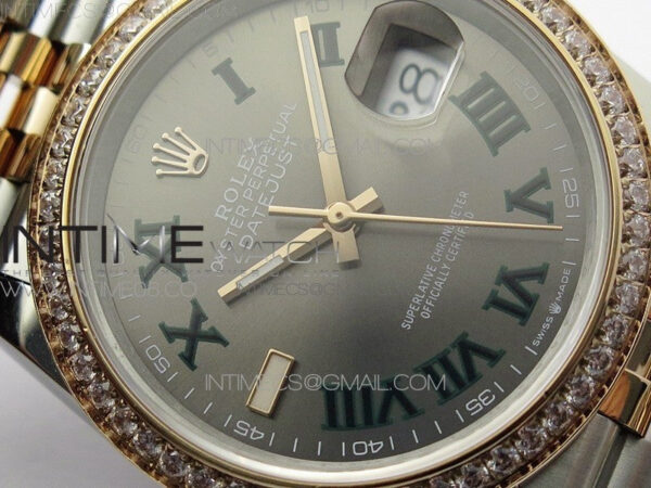 DateJust 36 SS/RG 126281 BP 1:1 Best Edition Gray Dial on Jubilee Bracelet – Bild 7