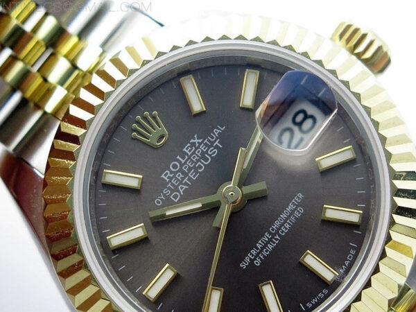 Datejust 28mm 279173 SS/YG BP Best Edition Green Sticks Markers Dial on SS/YG Jubilee Bracelet ETA2671 – Bild 7