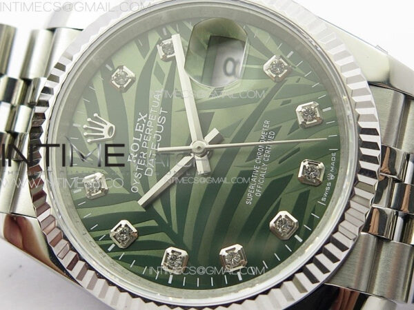 DateJust 36 SS 126233 JDF 1:1 Best Edition New Green Dial on Jubilee SS Bracelet – Bild 8
