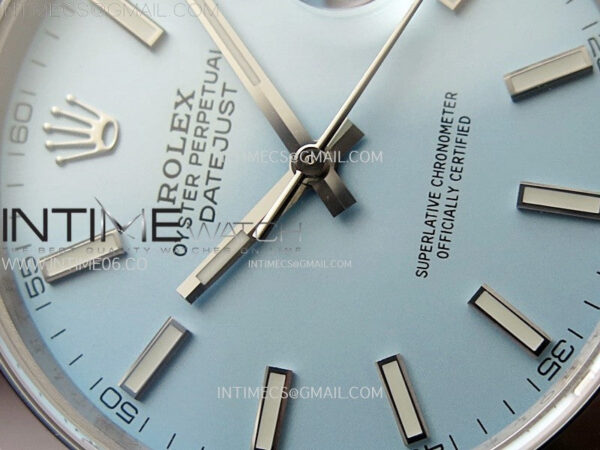 DateJust 41 126300 SS BP 1:1 Best Edition Ice Blue Dial on Oyster Bracelet – Bild 7