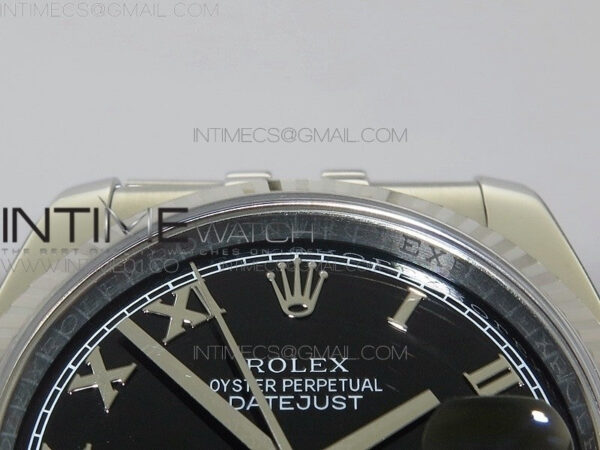 DateJust 36 SS 116234 ARF 1:1 Best Edition Black Dial Roman Markers on SS Jubilee Bracelet SH3135 – Bild 7
