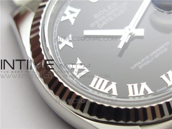 DateJust 36 SS 116234 ARF 1:1 Best Edition 904L Steel Black Dial Roman Markers on Jubilee Bracelet SH3135 V3 – Bild 7