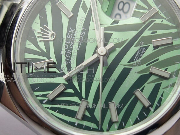 DateJust 36 SS 126200 BP 1:1 Best Edition New Green Dial on Oyster Bracelet – Bild 7