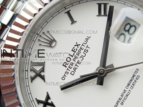 DateJust 41 126334 SS BP 1:1 Best Edition New Version White Roman Markers Dial on Jubilee Bracelet – Bild 7