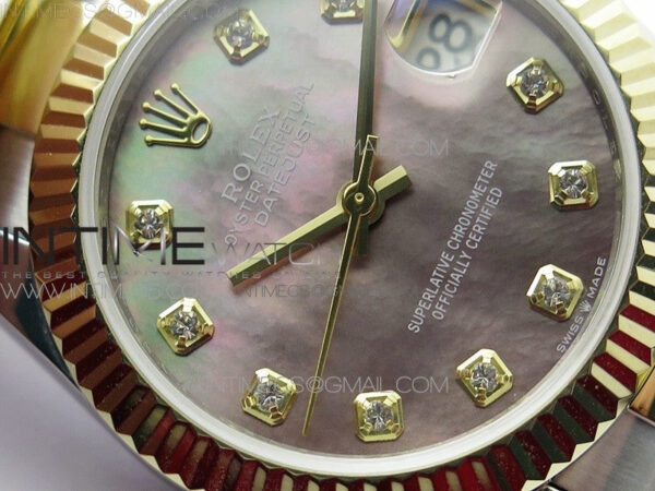 Datejust 31mm 278273 SS/YG BP Best Edition Black MOP Diamonds Markers Dial on SS/YG Oyster Bracelet – Bild 6