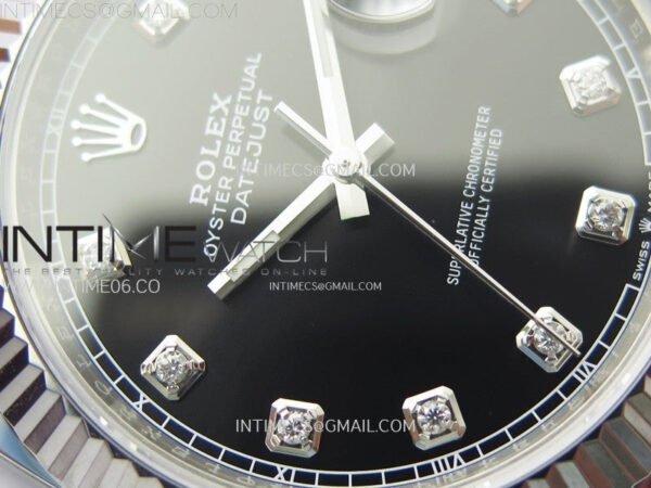 DateJust 41 126334 904L Steel NTF 1:1 Best Edition Black Dial Crystals Makers on Jubilee Bracelet VR3235 – Bild 7