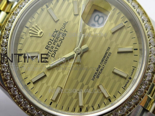 DateJust 36 SS/YG 126283 JDF 1:1 Best Edition New YG Dial on Jubilee Bracelet – Bild 7