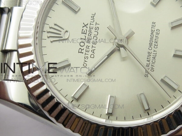Datejust 31mm 278275 SS BP Best Edition Silver Stick Markers Dial on SS President Bracelet – Bild 7