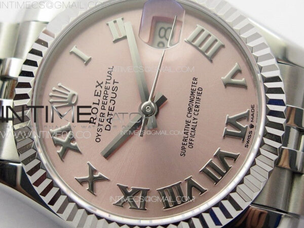 DateJust 31mm 178271 SS APSF Best Edition Pink Dial Roman Markers on Jubilee Bracelet A2824 – Bild 9