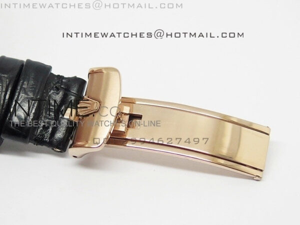 DayDate RG 36mm Black MOP Dial Diamond Bezel On Leather Strap – Bild 7