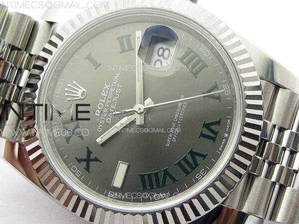 DateJust 41 126334 NTF 1:1 Best Edition 904L Steel Gray Roman Dial on Jubilee Bracelet VR3235 – Bild 7