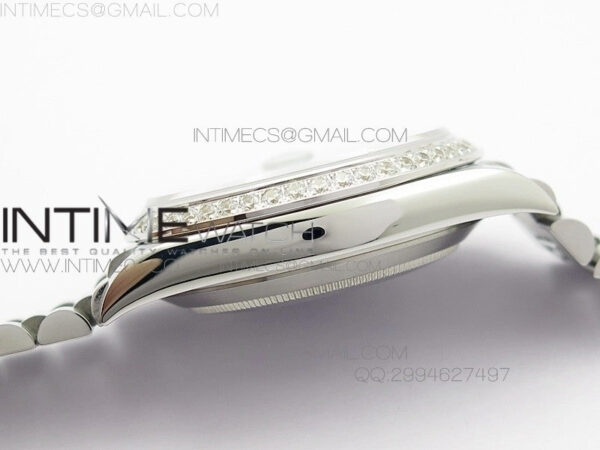 Day-Date 40 SS BP 1:1 Best 228239 Diamond Bezel Gray Dial on SS Bracelet – Bild 8