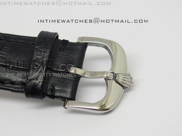 Cellini Date BP Maker SS Diam Bezel Black Dial on Black Leather Strap – Bild 7