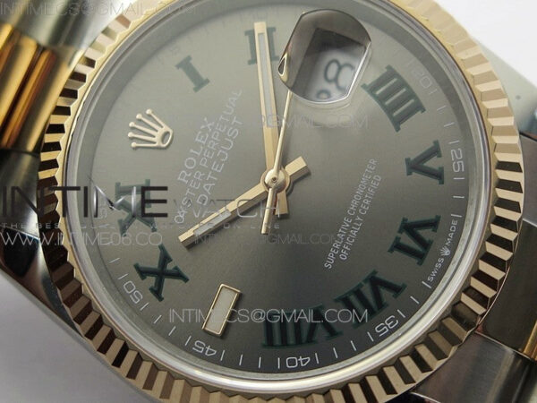 DateJust 36 SS/RG 126231 BP 1:1 Best Edition Gray Dial on Oyster Bracelet – Bild 7