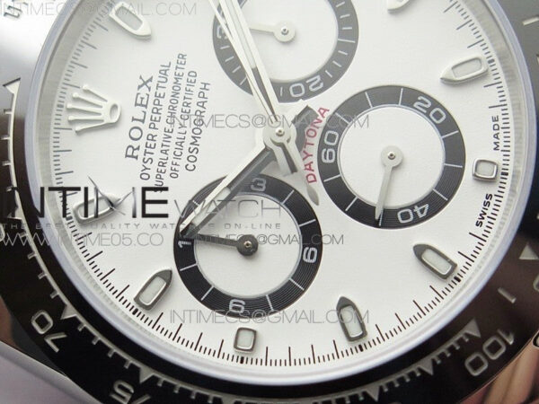 Daytona 116500 VRF 1:1 Best Edition White Dial on SS Bracelet A7750 V2 – Bild 7