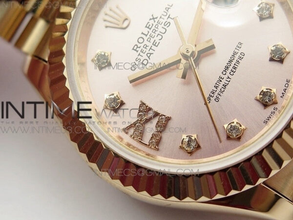 DateJust 28mm RG Bezel BP Best Edition RG Dial on RG Bracelet ETA2671 – Bild 7