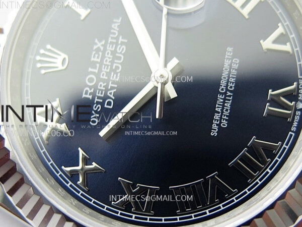 DateJust 41mm 126334 904 SS ARF 1:1 Best Edition Blue Dial Roman Markers on Jubilee Bracelet SH3235 – Bild 7