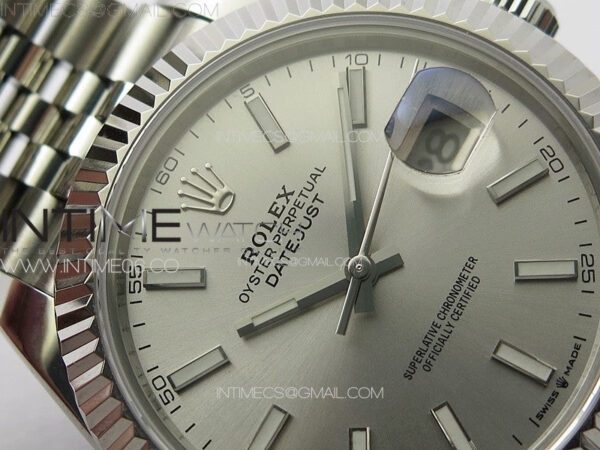DateJust 41MM 126334 SS APSF 1:1 Best Edition Silver Dial on SS Jubilee Bracelet SA3235 – Bild 8