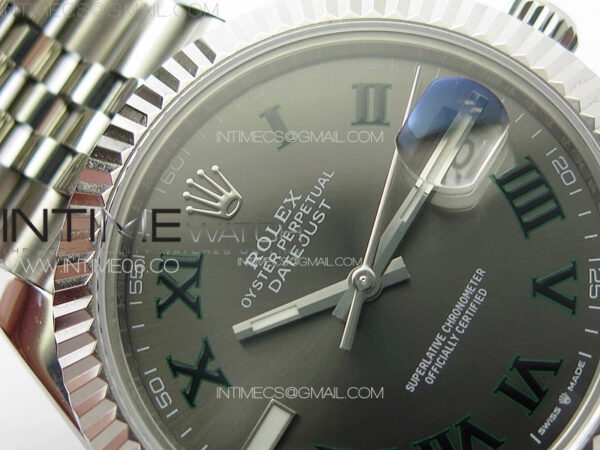 DateJust 41MM 126334 SS APSF 1:1 Best Edition Gray Dial Roman Markers on SS Jubilee Bracelet SA3235 – Bild 7