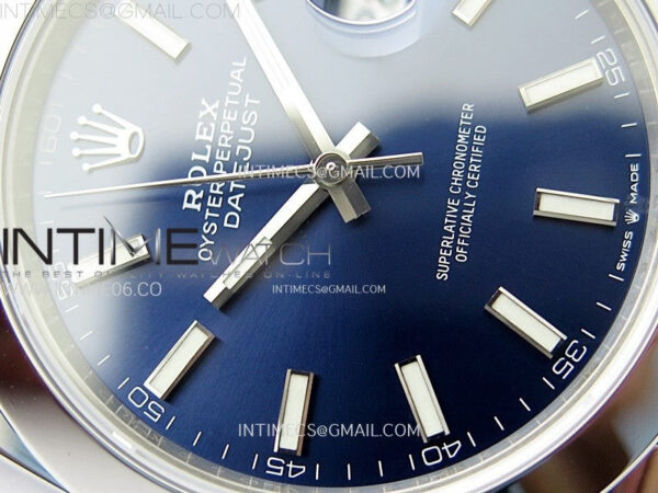 DateJust 41 126300 904L SS VSF 1:1 Best Edition Blue Dial on Jubilee Bracelet VS3235 – Bild 7