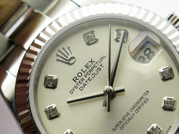 Datejust 31mm 278273 SS BP Best Edition Silver Crystals Markers Dial on Oyster Bracelet – Bild 7