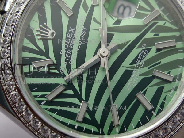 DateJust 36 SS 126284 BP 1:1 Best Edition New Green Dial on Jubilee Bracelet – Bild 7