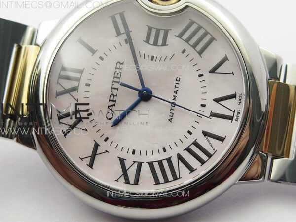 Ballon Bleu 36mm SS/RG K3F 1:1 Best Edition White MOP Dial on SS Bracelet A076 – Bild 7